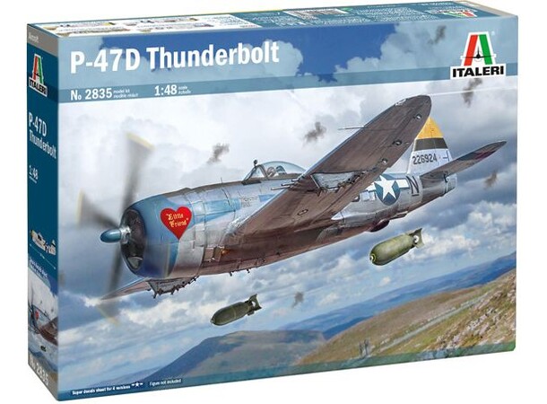 P-47D Thunderbolt Italeri 1:48 Byggesæt 