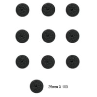 Plastbaser Sort Rund - 25 mm (100 stk) Citadel