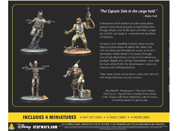 Star Wars Shatterpoint We Dont Need Thei Scum Squad Pack 