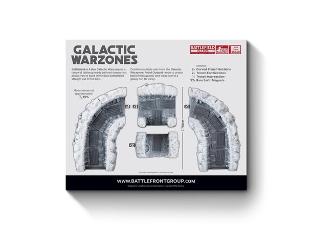 Terræn Rebel Outpost Trenchlines Exp Battlefield in a Box - Galactic Warzones 