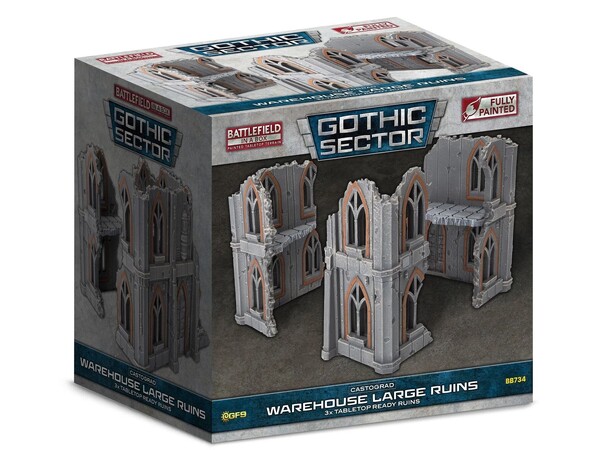 Terræn Warehouse Big Ruins Battlefield in a Box - Gothic Sector 