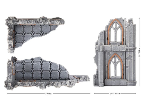 Terræn Warehouse Big Ruins Battlefield in a Box - Gothic Sector 