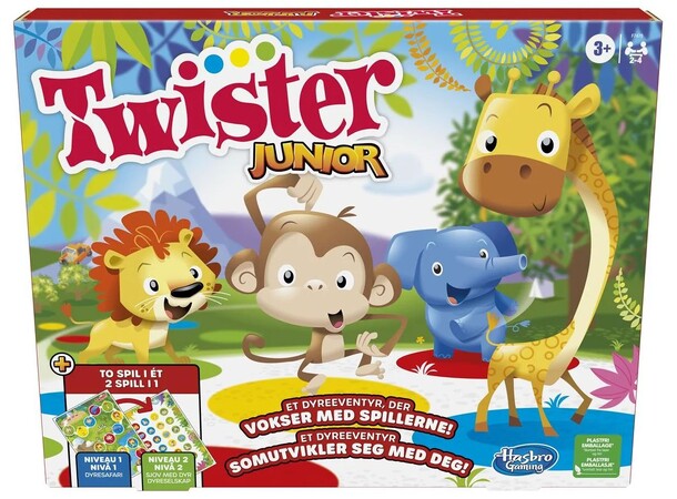 Twister Junior 2 Games In 1 Brætspil Dansk udgave 