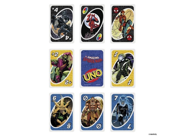 UNO Spiderman Kortspil Dansk udgave 