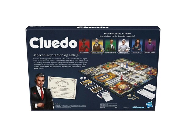 Cluedo Classic Refresh Brætspil Dansk udgave 