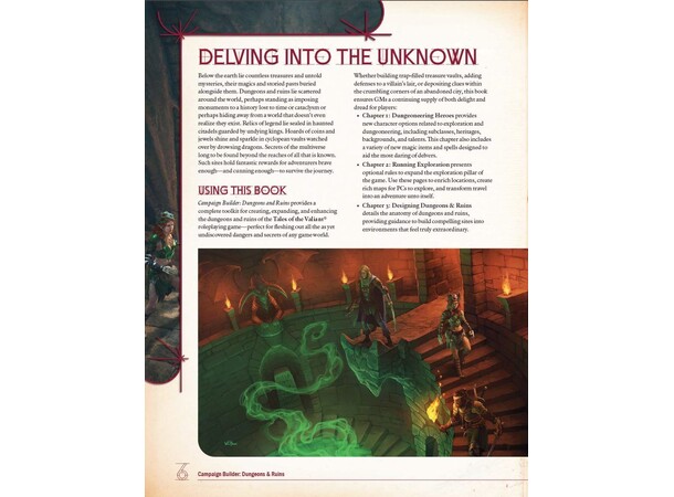 D&D 5E Dungeons & Ruins Campaign Builder Dungeons & Dragons Supplement 