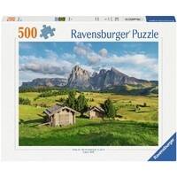 Dolomitenidyll i Siusi 500 brikker Puslespil - Ravensburger Puzzle