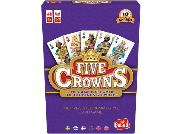 Five Crowns Kortspil - 2025 Dansk udgave 