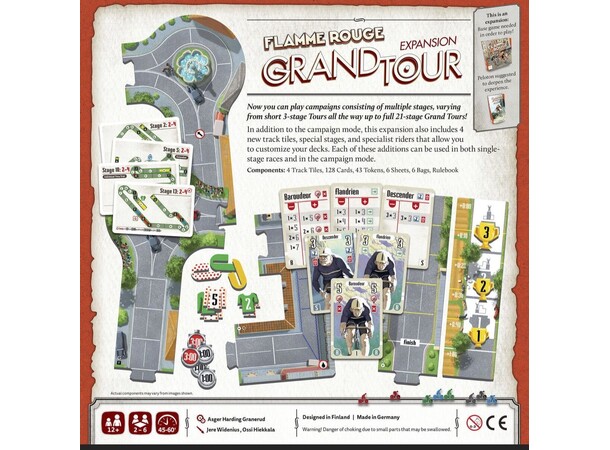 Flamme Rouge Grand Tour Expansion Udvidelse til Flamme Rouge 