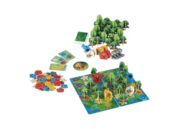 Hutan Life in the Rainforest Brætspil Dansk udgave 