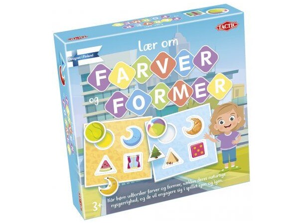 Lær om Farver og Former Brætspil Dansk udgave 