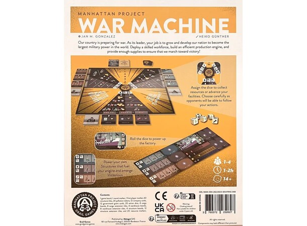 Manhattan Project War Machine Brætspil 