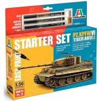 Pz. kpfw VI Tiger I Ausf. E Starter Set Italeri 1:56 Byggesæt