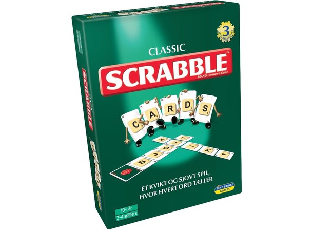 Scrabble Kortspil Ordspil Dansk udgave 
