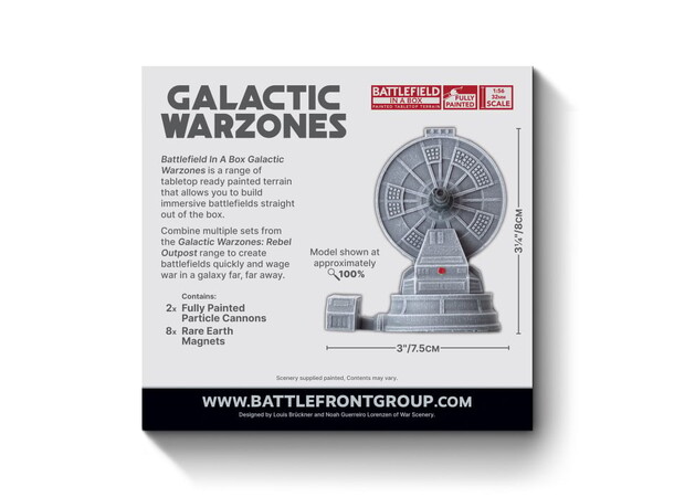 Terræn Rebel Outpost Particle Cannons Battlefield in a Box - Galactic Warzones 