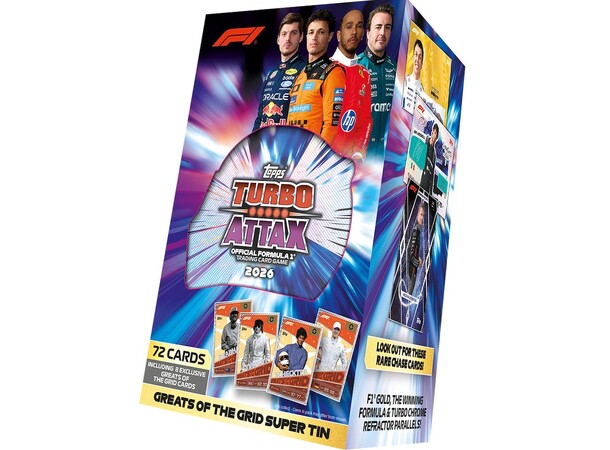 Turbo Attax 2026 Super Tin Topps Formel 1 