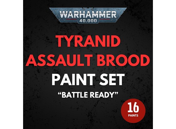 Tyranid Assault Brood Paint Set Warhammer 40K - Battle Ready 