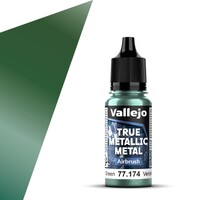 Vallejo True Metallic Airbrush Dusken Green - True Metallic Metal