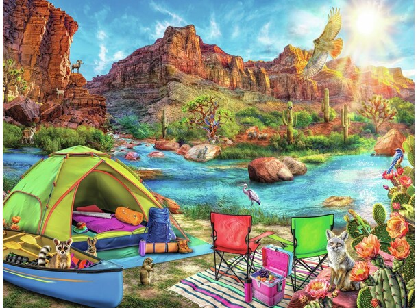 Canyon Camping 1500 brikker Puslespil Ravensburger puslespil 