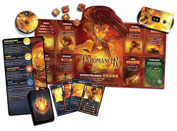 Dice Throne Pyromancer Hero Pack Udvidelse til Dice Throne 