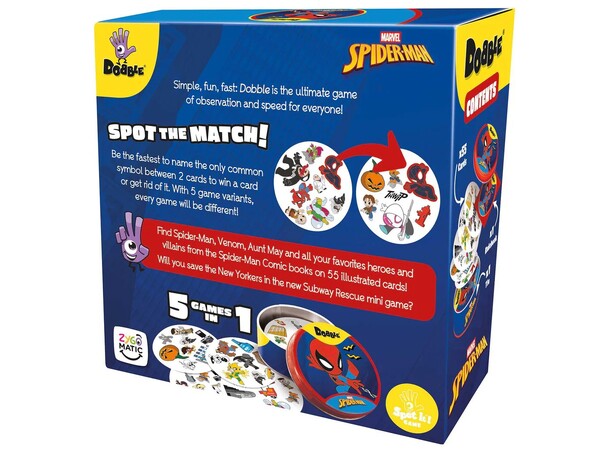 Dobble Marvel Spiderman Brætspil 