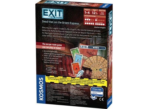 EXIT Dead Man Orient Express Brætspil 