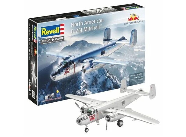Flying Bulls B-25J Mitchell Gift Set Revell 1:48 byggesæt 