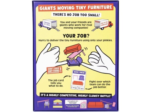 Giants Moving Tiny Furniture Brætspil 