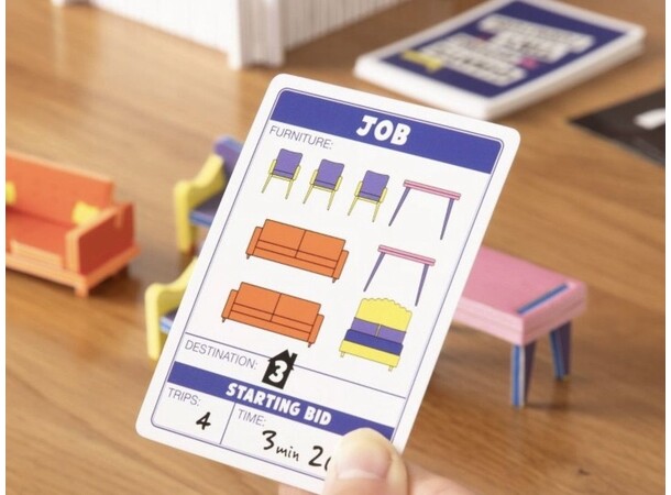 Giants Moving Tiny Furniture Brætspil 
