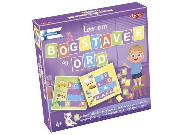 Lær om Bogstaver og Ord Brætspil Dansk udgave 