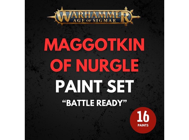 Maggotkin of Nurgle Paint Set Warhammer Age of Sigmar - Battle Ready 