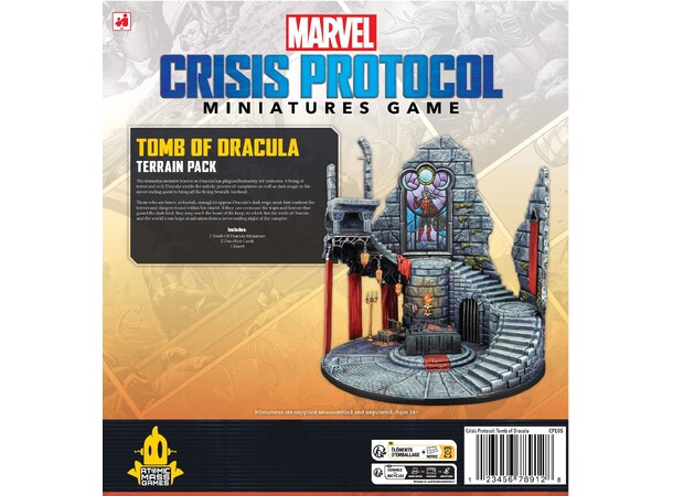 Marvel Crisis Protocol Draculas grav Terrain Pack til Marvel Crisis Protocol 