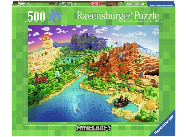 Minecraft 500 brikker Puslespil Ravensburger puslespil 