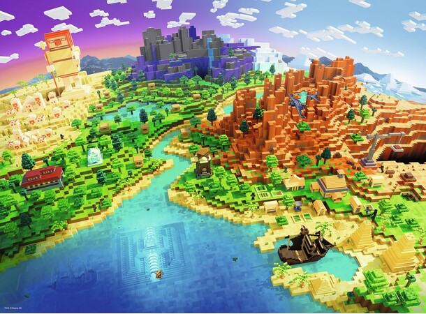 Minecraft 500 brikker Puslespil Ravensburger puslespil 