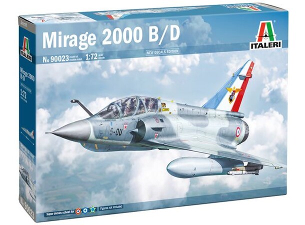 Mirage 2000 B/D Italeri 1:72 byggesæt 