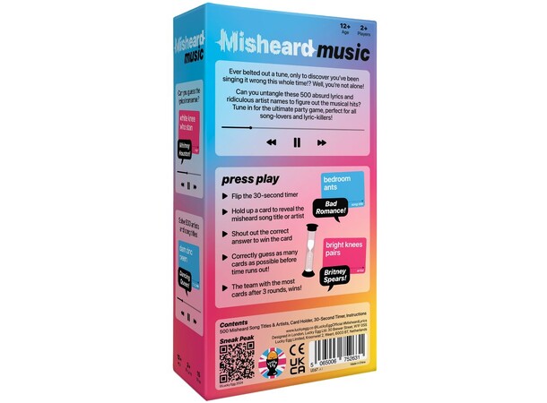 Misheard Music Selskabsspil 