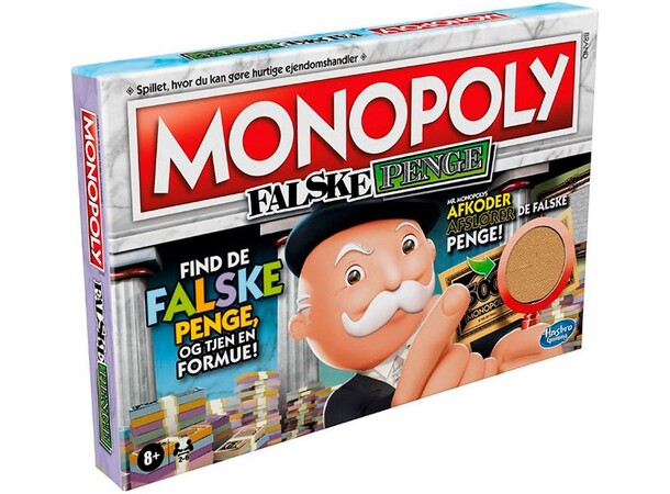 Monopoly Falske Penge Brætspil Dansk udgave 