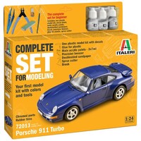 Porsche 911 Turbo Komplet sæt Italeri 1:24 byggesæt