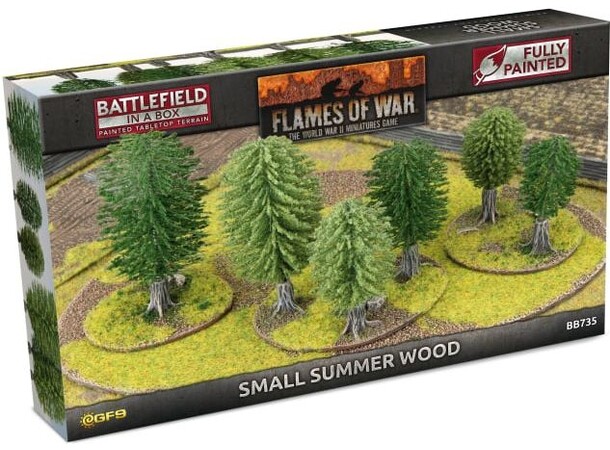 Terrain Small Summer Wood Færdigmalet - Battlefield in a Box 
