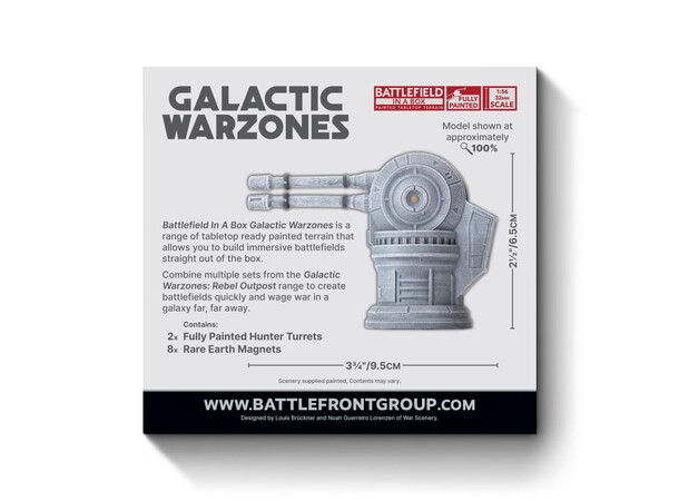 Terræn Rebel Outpost Hunter Turrets Battlefield in a Box - Galactic Warzones 