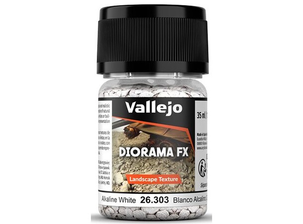 Vallejo Diorama FX Alkalisk hvid 2-5 mm Landscape Texture - 35ml 
