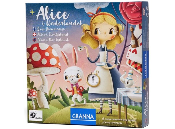 Alice i Eventyrland Brætspil Dansk udgave 