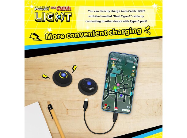Brook Pocket Auto Catch Light Black Til Pokemon GO 
