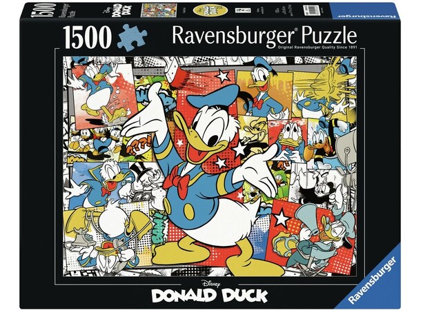 Donald Duck 1500 brikker Puslespil Ravensburger puslespil 