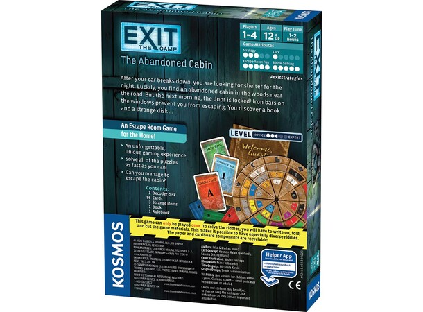 EXIT The Abandoned Cabin Brætspil 