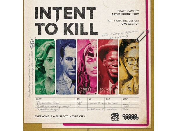 Intent to Kill Brætspil 