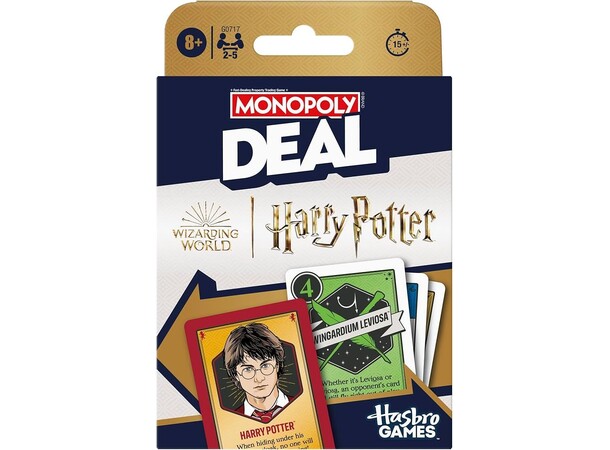 Monopoly Deal Harry Potter Kortspil Dansk udgave 