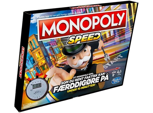 Monopoly Speed Brætspil Dansk udgave 