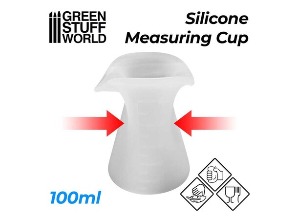 Målebæger i silikone - 100 ml Green Stuff World 