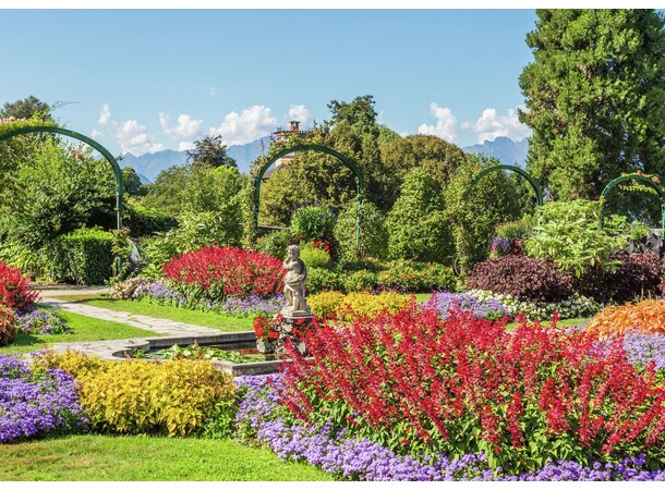 Parken ved Villa Pallavicino 1000 brikke Puslespil - Ravensburger Puzzle 